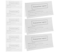 Mipcase 20 Paquetes de Registros de Chequera Personales Blanco Libro de Contabilidad Bancaria Papel Grueso Formato A4 para Gestión Financiera y Seguimiento de Transacciones