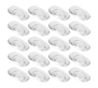 Mipcase 20 Pares Almohadillas Nasales de Silicona Transparentes para Gafas, Almohadilla Nasal Antideslizante Cuadrada para Puente, Repuesto Cómodo para Gafas de Sol y Monturas Normales,