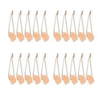 Mipcase 20 Piezas Bloques de Sal para Lamer Mascotas Juguetes de Sal Natural para Masticar Pequeños Animales Cuerda para Colgar para Conejos y Ciervos la Jaula o Granero