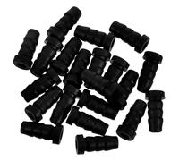 Mipcase 20 Piezas de Fundas para Patas de Muebles Negras, Casquillos de Vástago de 14 Mm de Diámetro Interior y 8 Mm de Largo, Insertos para Ruedas Giratorias, Repuestos para Sillas