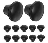 Mipcase 20 Piezas Tapón de Goma de la Almohadilla del pie Tapones para Orificios de tapón enchufes de Sellado tapón de Agujero Parachoques tapón de Prueba cónico Caucho Negro