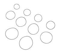 Mipcase 200Piezas Anillo de Goma Prueba de Agua para Reemplazo de Juntas de Relojes Kit de Sellado y Resistente la Corrosión para Relojes de Diversas