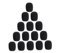 Mipcase 20piezas Algodón Anti-spray De Fundas De Esponja Para Micrófonos Protección Prueba De Viento Para Micrófono De Solapa Para Estudio o Grabación