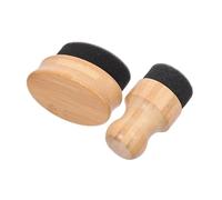 Mipcase 2piezas Aplicador De Cera De Aceite Brocha Para Aceite De Cocina Bloque De Acondicionador Herramienta Para Tablas De Cortar Aplicación De Cera