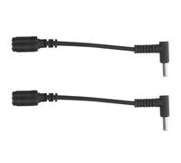 Mipcase 2piezas Cable Adaptador de Corriente Hembra Macho Conector Curvo y Clavija Compatible con HP Portátil Cable Alimentacion para Computadora