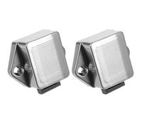 Mipcase 2piezas Cerradura sin Llave con Botón Pulsador para Armarios de Diseño Compacto Aleación de Zinc y Pp Resistente Segura y Duradera para Muebles y Puertas Interiores