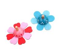 Mipcase 2piezas Juguete De Peonza De Madera De Colores Juguetes De Madera Infantiles Giroscopios Giratorios para Jugar En El Parque