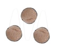 Mipcase 3 Piezas Borla Limpiadora de Esponja de Bambú para Limpieza Diaria Spa y Exfoliación Suave de Rostro, Cuerpo y Articulaciones