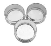 Mipcase 3 Piezas Cedazo de Acero Inoxidable para Laboratorio y Cocina Malla Fina 10, 80 y 200, Fabricación Precisa y Fácil Mantenimiento para Separación de Polvo y Materiales