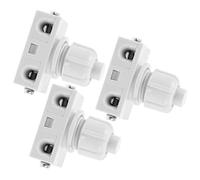 Mipcase 3 piezas Pulsador Automático de Reposición Momentánea de Interruptor Compacto para Lámparas y Electrodomésticos Fácil Instalación con Tornillo Uso Versátil para Proyectos DIY
