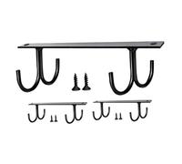 Mipcase 3 piezas Soporte para Tazas de Café de Colgador Bajo Gabinete para Tazas Organizador de Utensilios de Cocina Gancho Multifuncional y Accesorios de Cocina Color Negro