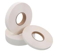 Mipcase 3 Rollos de Cinta Adhesiva Fusible Termoadhesiva de Doble Cara 50 M Entretela Ligera para Costura y Manualidades Parche Termofusible para Reparación y Unión Durable de Telas