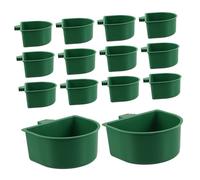 Mipcase 30 Piezas Bebedero y Comedero para Loros Mini Vasos De Plástico para Loros Comedero para Pájaros con Abrazadera para Cacatúas Cotorras y Periquitos Su Jaula