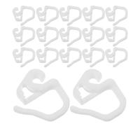 Mipcase 36 Piezas Ganchos de Cortina Plástico Resistentes para Anillas y Pliegues Clips Compactos Antideslizantes para Salón y Ventana Accesorios Duraderos para Cortinas