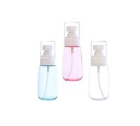 Mipcase 3Piezas Botellas de Spray Vacías de Rociadores Portátiles para Protector Solar Botellas de Subenvasado Transparentes Azules y Accesorios de Viaje Ecológicos