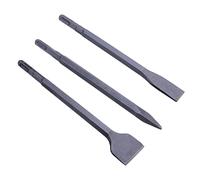 Mipcase 3piezas Cinceles Plano y -plus Eléctrico Molibdeno Para Baldosas y Hormigón Con Estuche