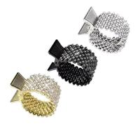 Mipcase 3piezas Horquilla De Metal Para Mujer Soporte Para Recogido Pinzas Para Cabello Con Gemas De Imitación Pinzas De Mandíbula Para Peinados Diarios