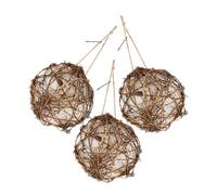 Mipcase 3piezas Material para Nidos De Pájaros Nido Colgante para Colibríes Comedero Exterior para Pájaros