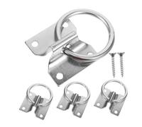Mipcase 4 Piezas Anillos de Seguridad para Atar Caballos Resistente con Mecanismo de Fijación Seguro Accesorio Duradero para Establos y Entrenamiento Equino