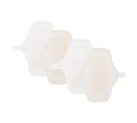 Mipcase 4 piezas Compresas Menstruales Reutilizables con Almohadillas Sanitarias Lavables de Algodón Transpirable para Mujer Encaje Lisos para Uso Diario y Viajes