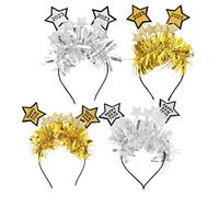 Mipcase 4 Piezas Diadema de Año Divertida Diadema de Fiesta Delicada Accesorios para Fotomatón de Año