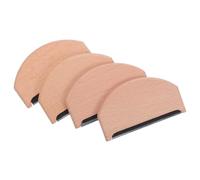 Mipcase 4 Piezas Peine Cuidado de Suéteres de Cachemira, Despelusador de Telas de Madera, Quitapelusas Manual Color Caqui para Ropa y Suéteres de Lana, Uso Doméstico