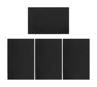 Mipcase 4 Placas de Aluminio A4 para Grabado, Etiquetas de Metal en Blanco para Bricolaje, Placas Metálicas Negras Bordes Lisos, Uso Industrial y Artesanal