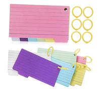 Mipcase 450 piezas de Notas Anillos de Encuadernación para Estudiantes y Anotaciones Diversas Actividades Color Aleatorio Color Aleatorio