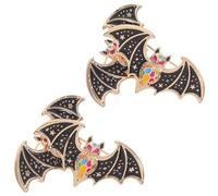 Mipcase 4piezas Broche de Murciélago Vintage Aleación Accesorios Góticos para Mujer Broches de Halloween para Ropa Pin de Vampiro Retro Adornos Vintage para Chal Conjunto