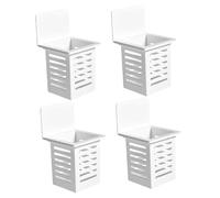 Mipcase 4Piezas Estante de Almacenamiento de Artículos Varios sin Perforación Soporte de Pared para Cocina Drenaje Instalación Daños