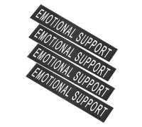 Mipcase 4piezas Parches Reflectantes para Arnés De Perro Cierre De Contacto Adecuado para Parches De Chaleco De Servicio Uso Nocturno Seguro para Mascotas