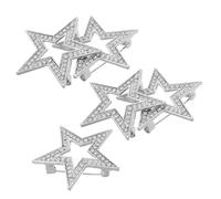 Mipcase 5 Piezas Broche de Estrella con Gemas de Imitación para Mujer Broche de Estrella Delicado para Vestido Camisa Suéter para Fiestas y Eventos