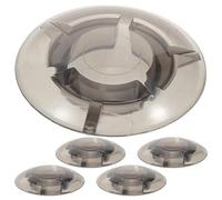 Mipcase 5 Piezas Cabezales de Clavo para Pedal de Efectos Tapas de Botones de Pedal de Guitarra Accesorios para Pedaleras Protección para Botones Color Oscuro para Uso Estudios o Concierto