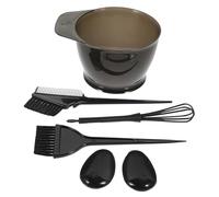 Mipcase 5 piezas Kit de Teñido de Cabello Duradero y Portátil con Tazón Cepillo y Protección para Orejas Herramienta Práctica para Coloración Casa y Salón Profesional