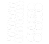 Mipcase 50 piezas Alambre Floral Blanco Calibre Manualidades DIY Flexibles y Duraderos para Arreglos Coronas y Decoraciones Artesanales
