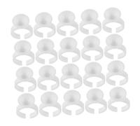 Mipcase 500 Anillos de Pigmento para Tatuaje, Copas Cosméticas para Anillos, Soporte de Pegamento Ajustable para Extensiones de Pestañas y Microblading