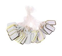 Mipcase 500 piezas Etiquetas de Precio para Joyería Colgantes Doradas Sin Texto para Anillos Pendientes Pulseras Collar Etiquetas Elegantes y Prácticas para Exhibición y Venta