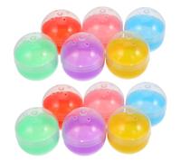 Mipcase 50piezas Redondas Plástico Vacío Para Máquina Chicles Decoración Almacenamiento Premios