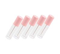 Mipcase 5piezas Botella de Brillo de Labios Tubos DIY Rellenable Contenedor de Cosméticos para Hacer Uno Mismo Vacío