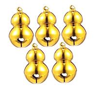 Mipcase 5piezas Cascabeles De Navidad para Mascotas Adorno De Adiestramiento para Collar Abalorios para Árboles De Navidad