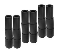 Mipcase 6 Fundas Negras Antideslizantes para Cilindro de Elevación de Gas, Manguito de Varilla Hidráulica para Sillas de Oficina, Cubiertas de Pistón Resistentes al Polvo, Repuestos