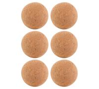 Mipcase 6 Piezas Balones de Futbolín de Corcho de 4cm para Mesa, Repuestos | Madera Acabado Liso y Textura Única, Uso en Casa y Sala Recreativa, Adultos