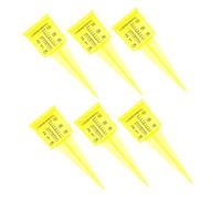 Mipcase 6 piezas Medidor Lluvia Transparente con Boca Ancha para Jardín Césped Terraza Pluviómetro Fácil Lectura y Reciclaje Agua Lluvia Exteriores