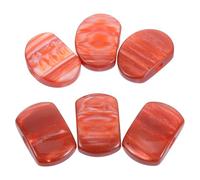 Mipcase 6 Piezas Oval Resin Guitar Tuning Peg Buttons Precise Durable Ergonomic Knobs For Acoustic Electric Guitars Easy Installation