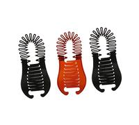 Mipcase 6 Pinzas de Plátano para Mujer en Color Negro, Hechas de Plástico Resistente que No se Deforman ni Dañan el Cabello, Ideales para Peinados y Recogidos