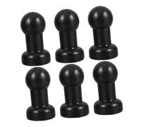 Mipcase 6 Tapones Protectores de Plástico para Patas de Trampolín Negro, Cubiertas Esféricas Seguras para Legs de Trampolín Infantiles en Juegos al Aire Libre