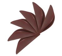 Mipcase 6 Tiradores Adhesivos Semicirculares de Plástico Color Marrón Oscuro para Armarios y Cajones, Manijas sin Perforación, Tiradores Ergonómicos para Cocina y Muebles, Juego de 6