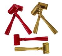 Mipcase 6piezas Martillo De Juez De Madera para Subastas rol Accesorio De Utilería De Tribunal Juguete Educativo