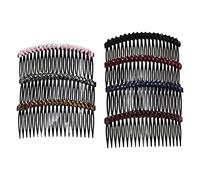 Mipcase 7 piezas Peine de Dientes con Pinzas de Cabello y Adornos de Cristal para Mujeres Herramienta de Elegante y