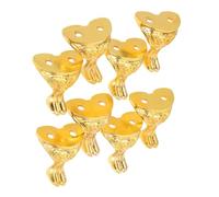 Mipcase 8 Piezas Patas Doradas para Muebles de Aleación de Zinc Protectores de Esquinas Vintage para Cajas Decorativas y Joyeros Patas Metálicas para Decoración Retro del Hogar